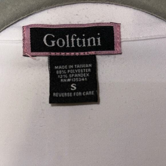 Golftini white sleeveless v neck polo size small - Picture 4 of 5